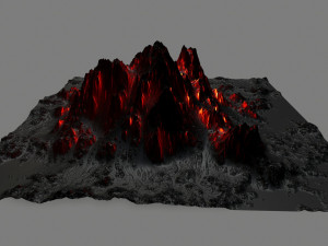 volcano 3Dモデル