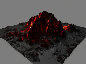 volcano 3Dモデル