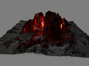 volcano 3Dモデル