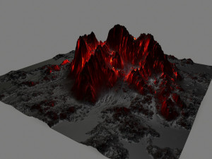 volcano 3Dモデル