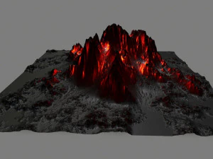 volcano 3D Model