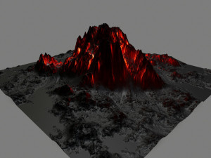 volcano 3Dモデル