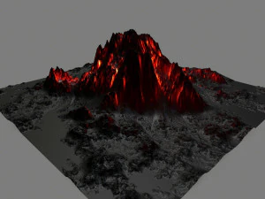 volcano 3D Model