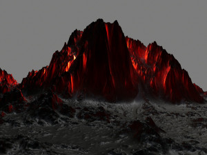 volcano 3Dモデル