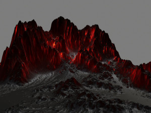 volcano 3Dモデル