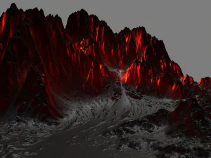 volcano 3D Model