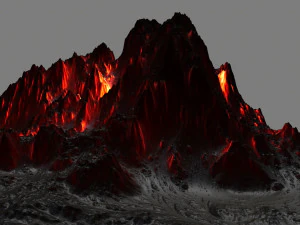 volcano 3D Model