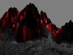 volcano 3Dモデル