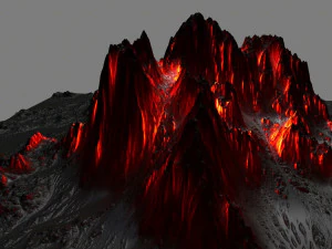 volcano 3D Model