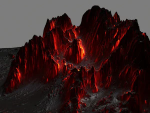 volcano 3D Model