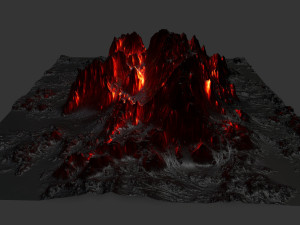 volcano 3Dモデル