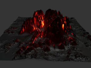 volcano 3D Model