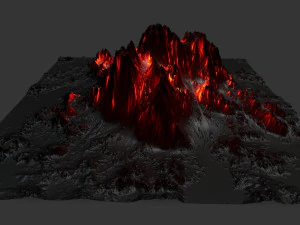 volcano 3D Model