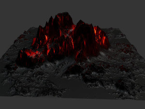 volcano 3Dモデル