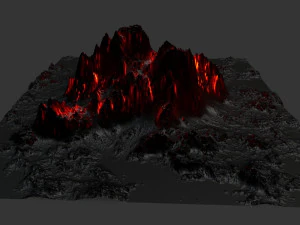 volcano 3D Model
