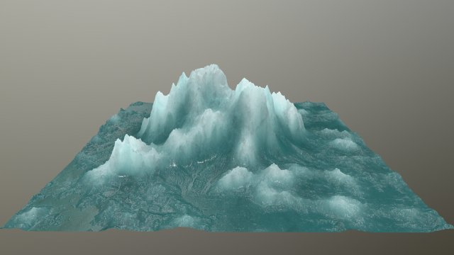 icemountain Model 3D .c4d .max .obj .3ds .fbx .stl .blend