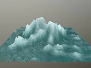 montaña de hielo Modelo 3D