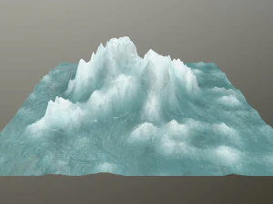 montagne de glace Modèle 3D