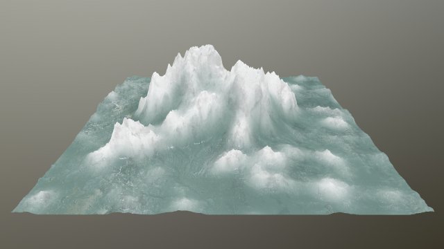 icemountain Model 3D .c4d .max .obj .3ds .fbx .stl .blend 