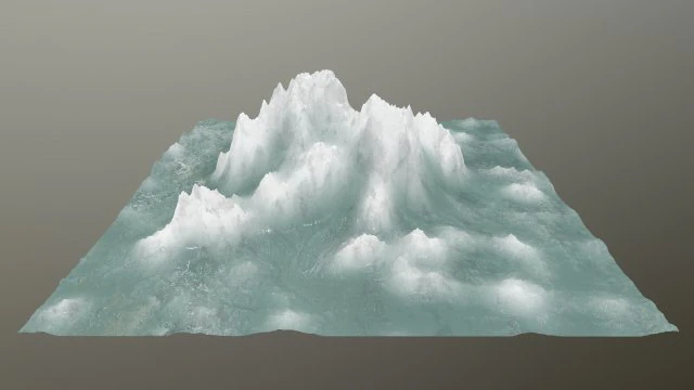 icemountain 3D Model .c4d .max .obj .3ds .fbx .stl .blend 