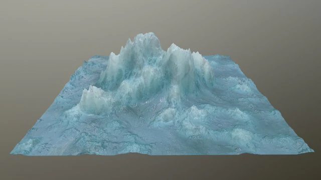 icemountain 3D Model .c4d .max .obj .3ds .fbx .stl .blend 