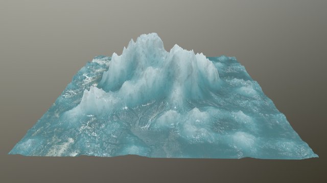 icemountain 3D Modell .c4d .max .obj .3ds .fbx .stl .blend