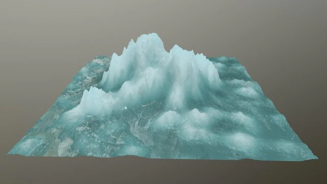 icemountain 3D Model .c4d .max .obj .3ds .fbx .stl .blend 