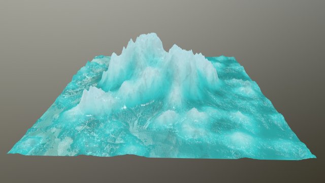 icemountain 3D Модель .c4d .max .obj .3ds .fbx .stl .blend 