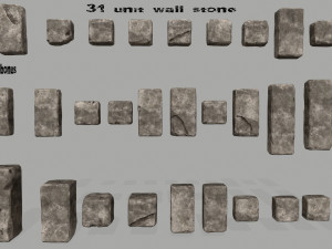 wall stone 3D Model