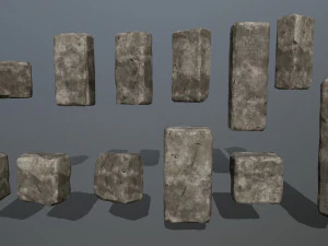 wall stone 3D Model