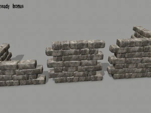 wall stone 3D Model
