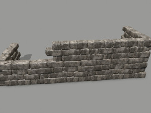 wall stone 3D 模型