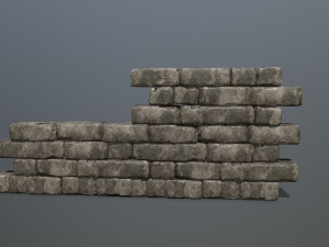 wall stone 3D 模型