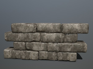 wall stone 3D 模型