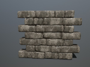 wall stone 3D 模型