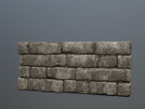 wall stone 3D 模型