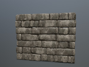 wall stone 3D 模型