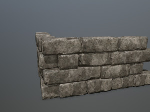 wall stone 3D 模型