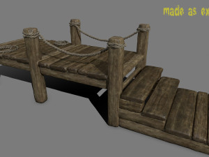 woods and ropes Model 3D