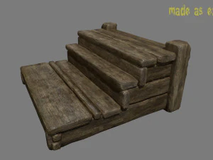 woods and ropes 3D Model