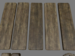 woods and ropes Model 3D