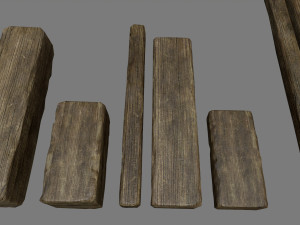 woods and ropes Model 3D
