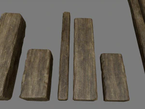 woods and ropes 3D Model
