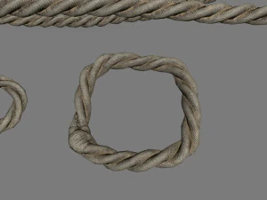 woods and ropes 3D Model