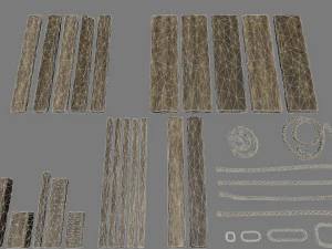 woods and ropes 3D Model