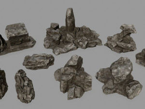 rocks Modèle 3D