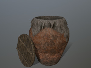 old vase set 3D 모델