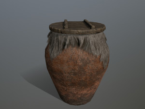 old vase set 3D 모델