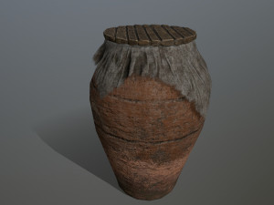old vase set 3D 모델