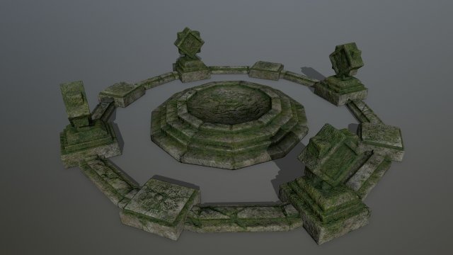 temple 3D Model .c4d .max .obj .3ds .fbx .stl .blend 